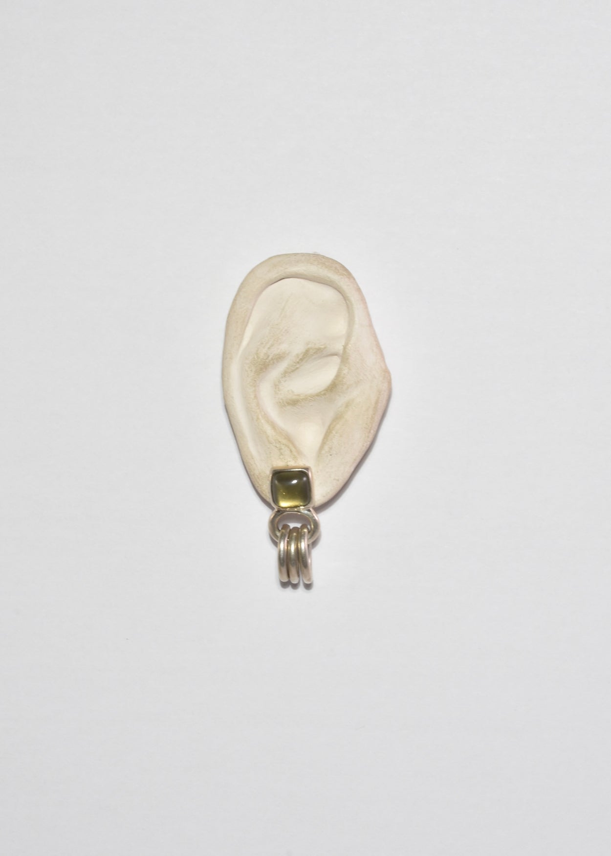 Glass Hoop Fringe Earrings