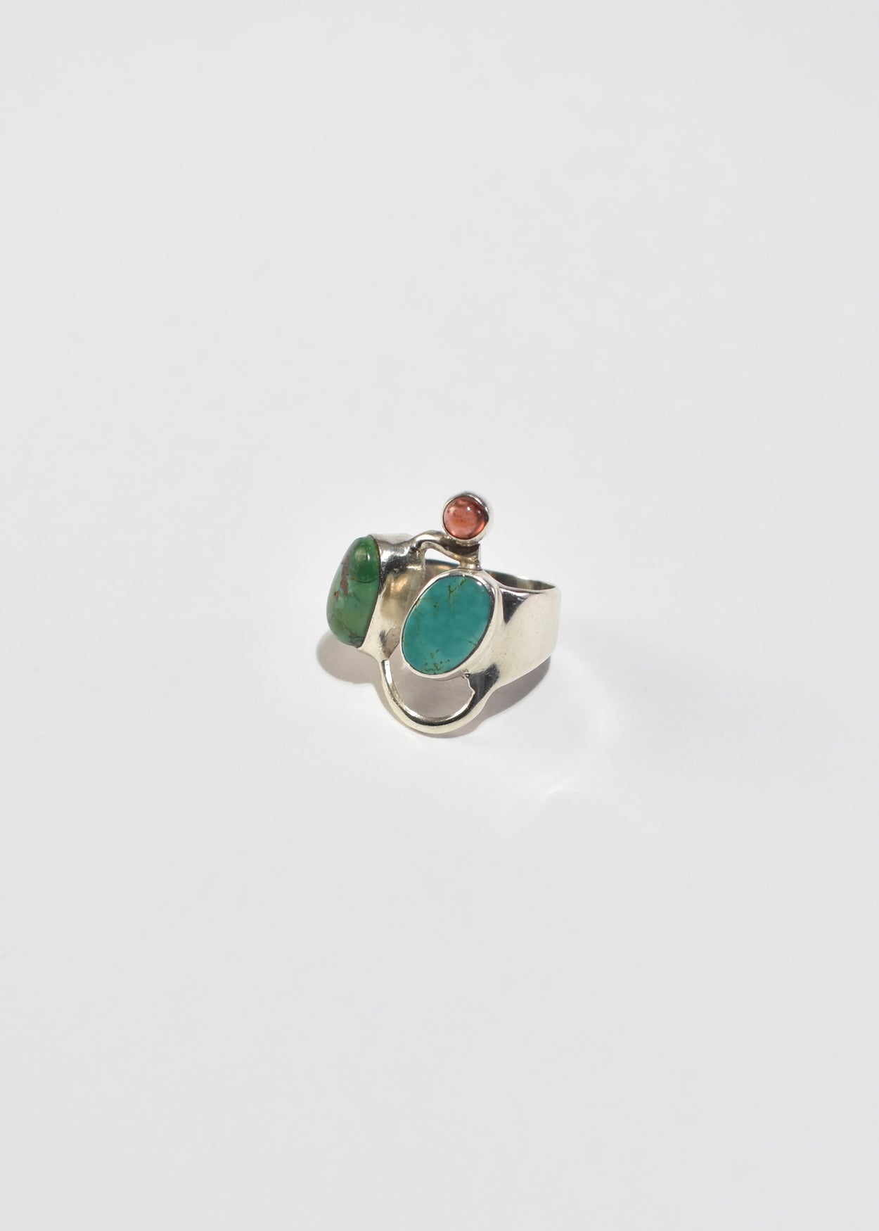 Abstract Multi Stone Ring