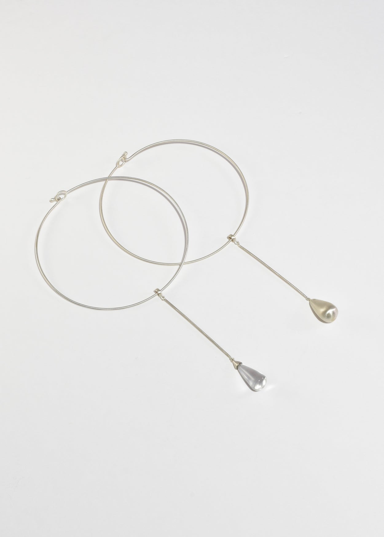 Quartz Teardrop Collar Necklace
