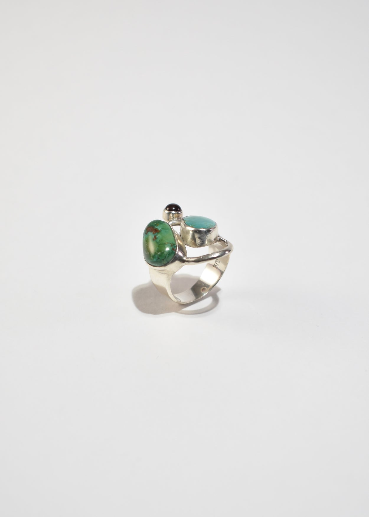 Abstract Multi Stone Ring