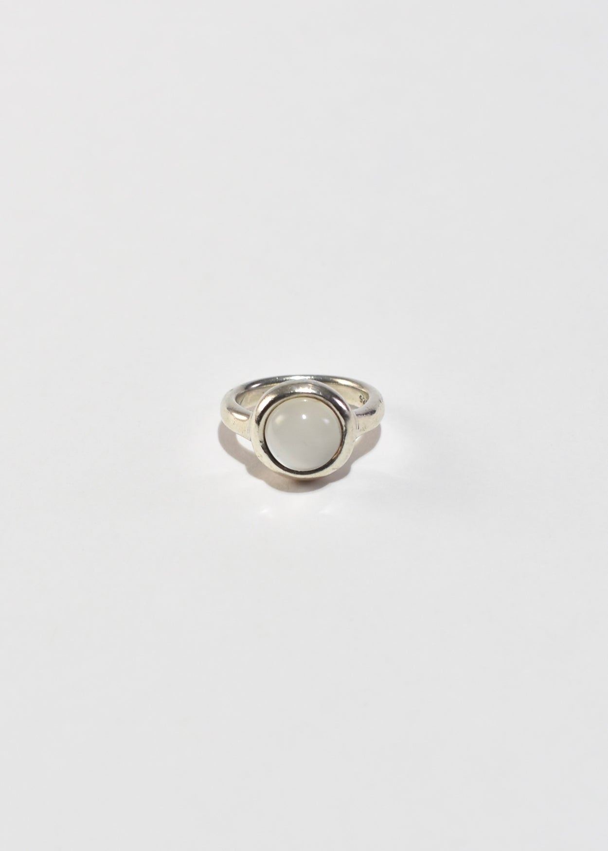 Round Moonstone Ring
