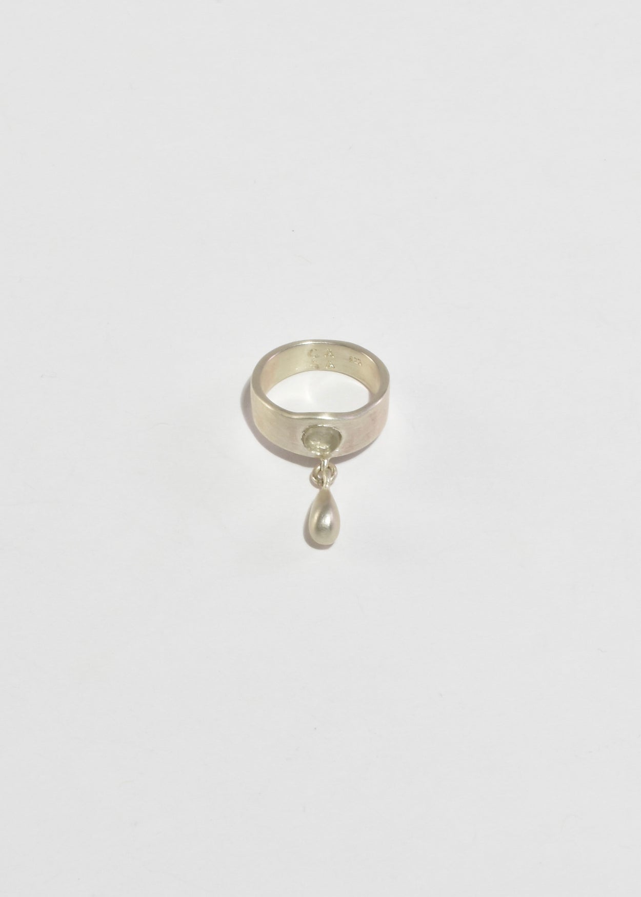 Quartz Teardrop Ring