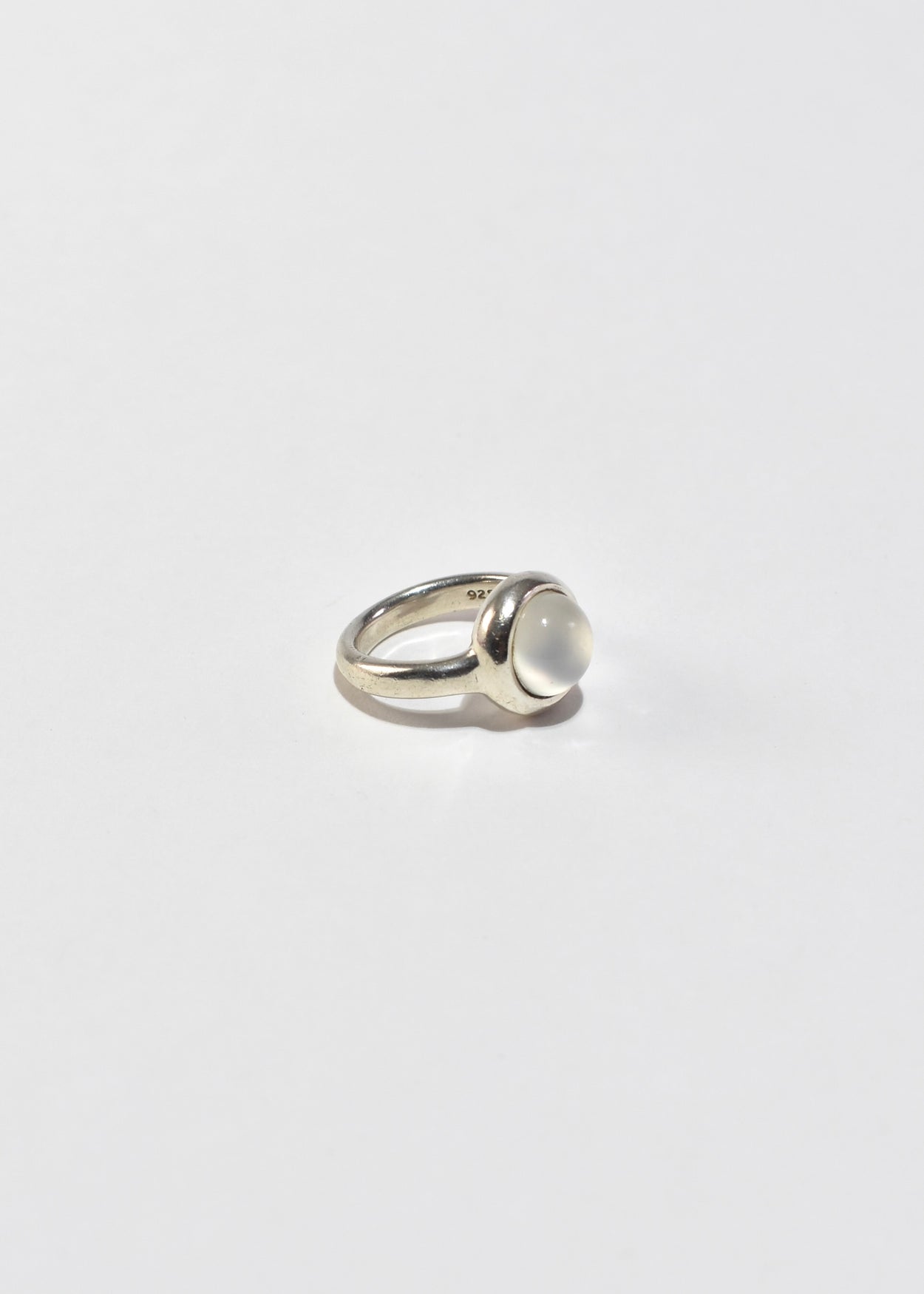 Round Moonstone Ring