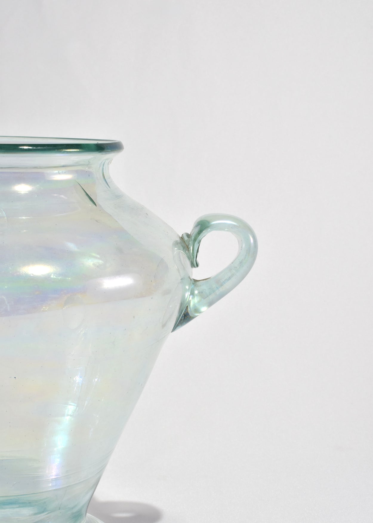 Iridescent Glass Amphora Vase