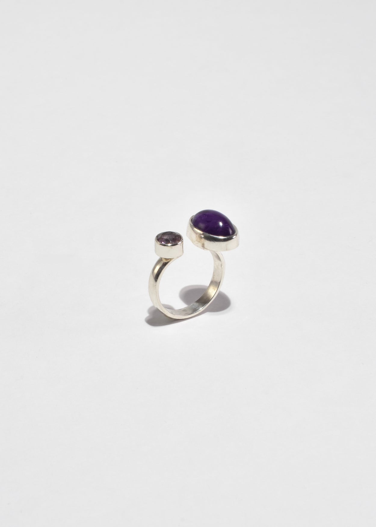Double Amethyst Ring