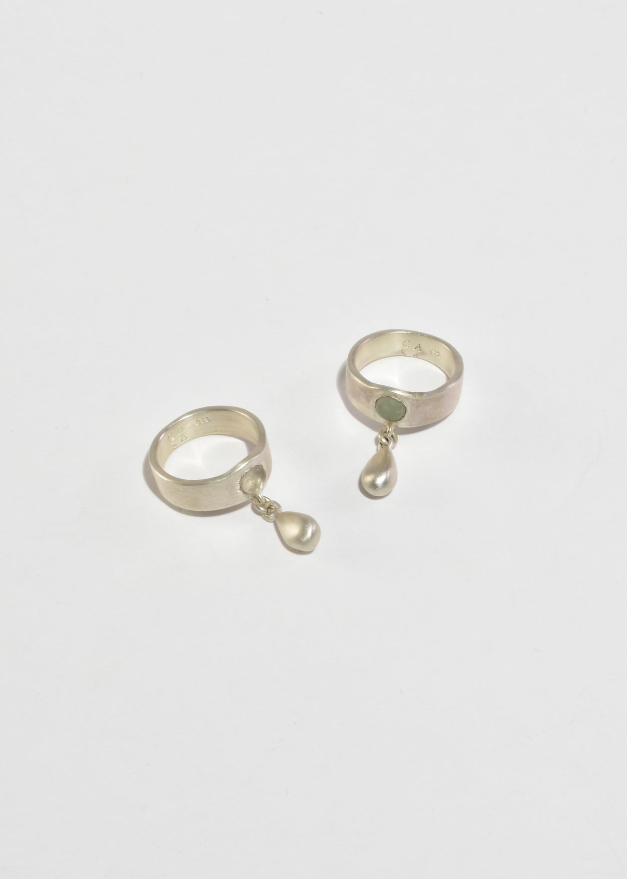 Quartz Teardrop Ring