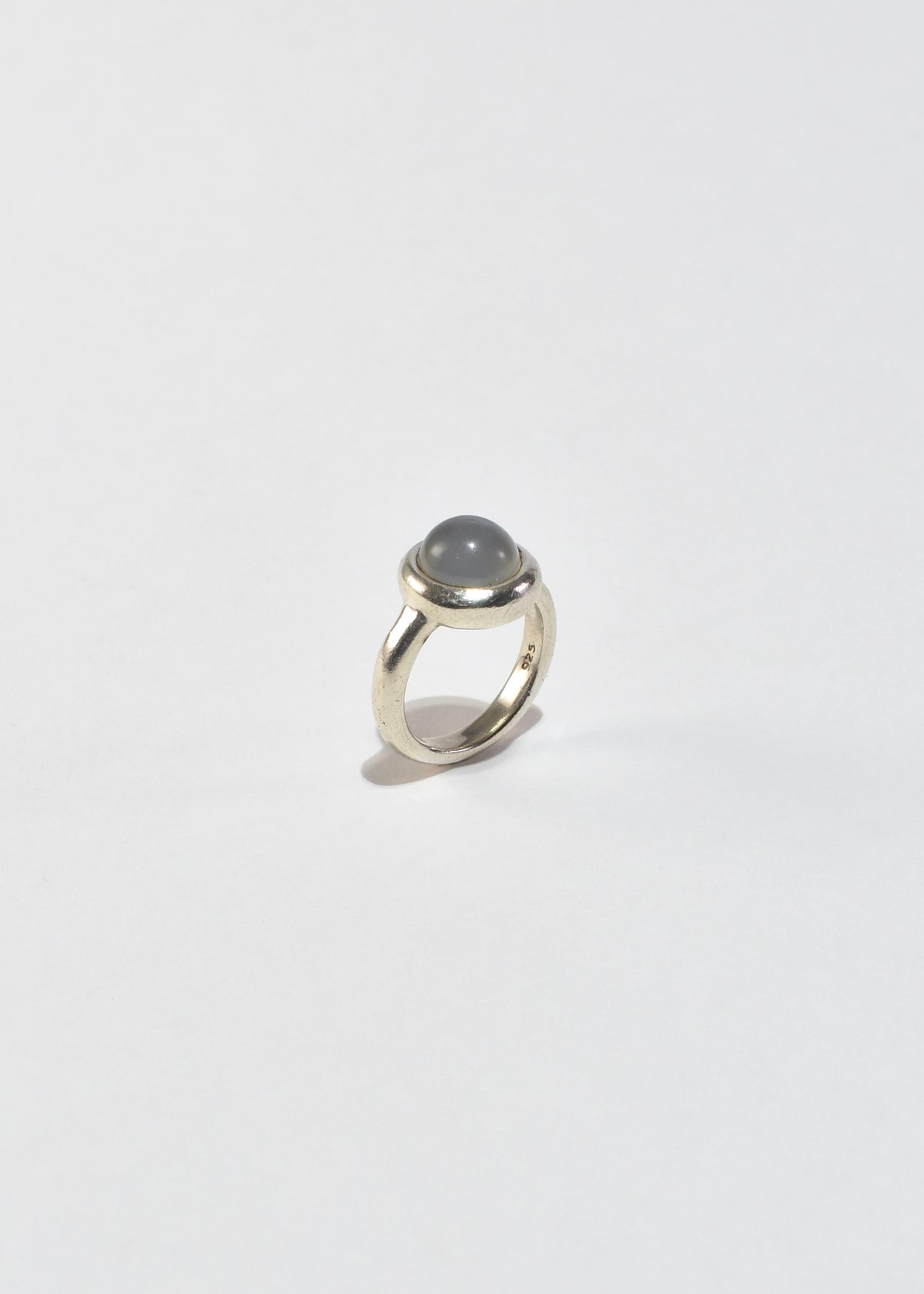 Round Moonstone Ring