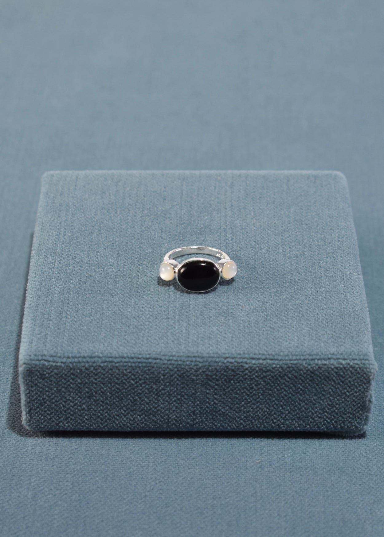 Onyx Mother of Pearl Ring