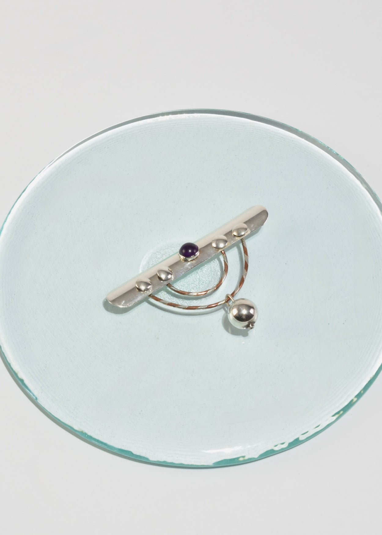 Arts and Crafts Amethyst Brooch