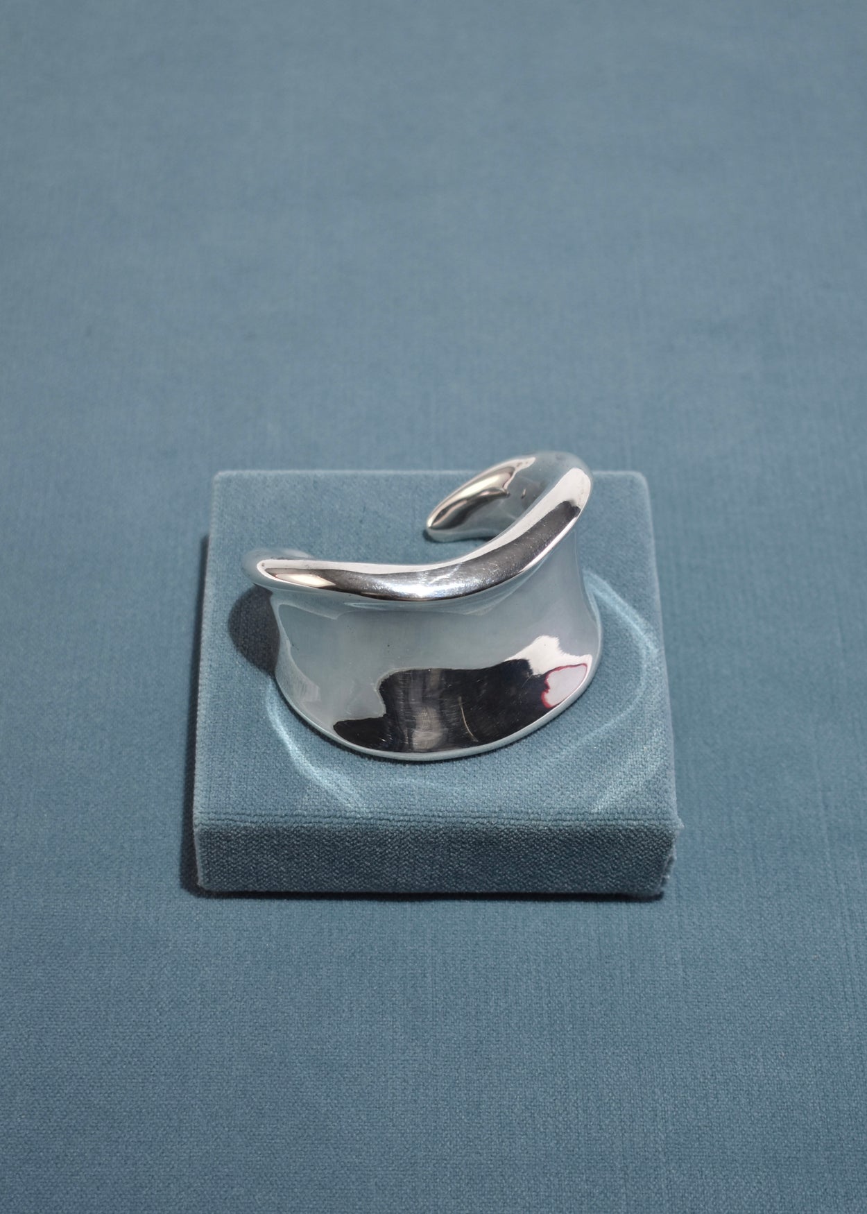 Sculptural Sterling Cuff Bracelet