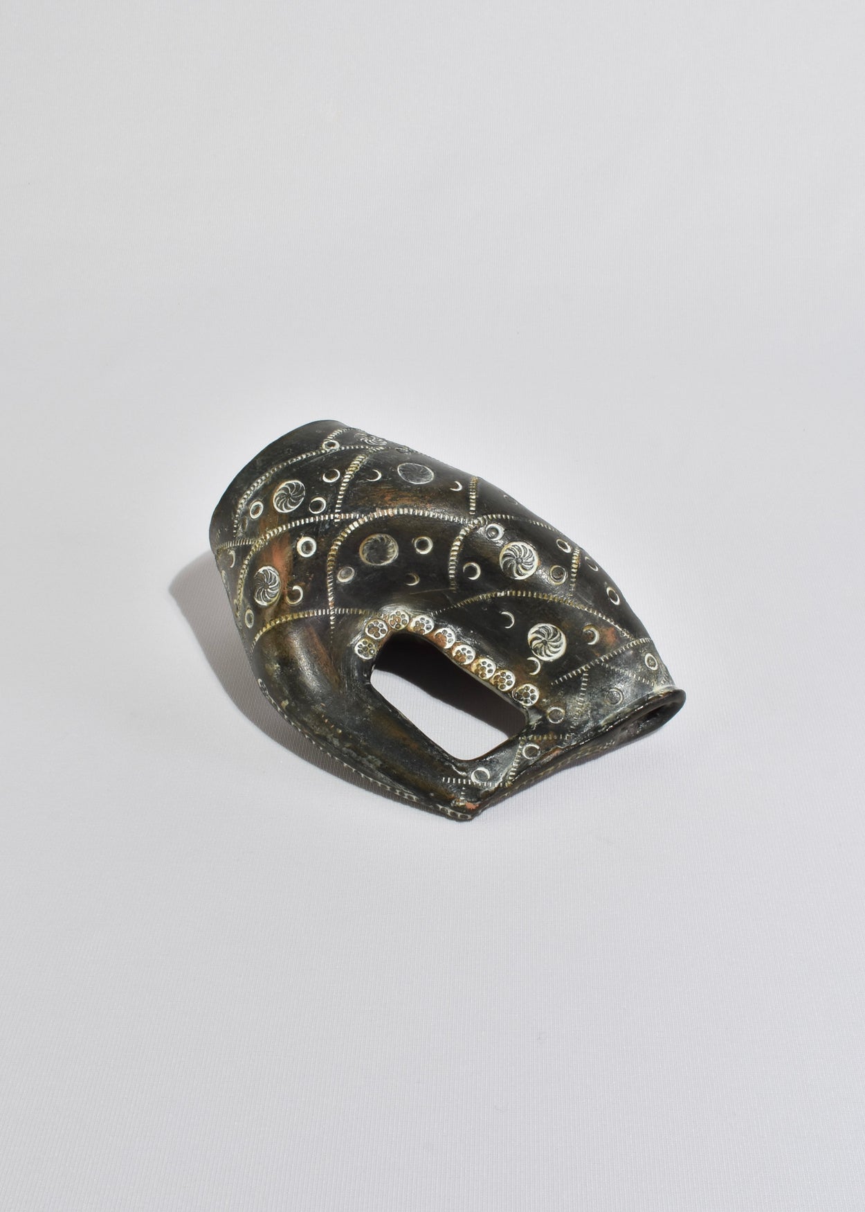 Hand-Carved Arched Vessel