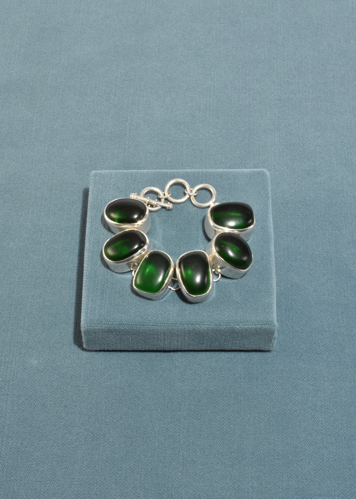 Green Glass Bracelet