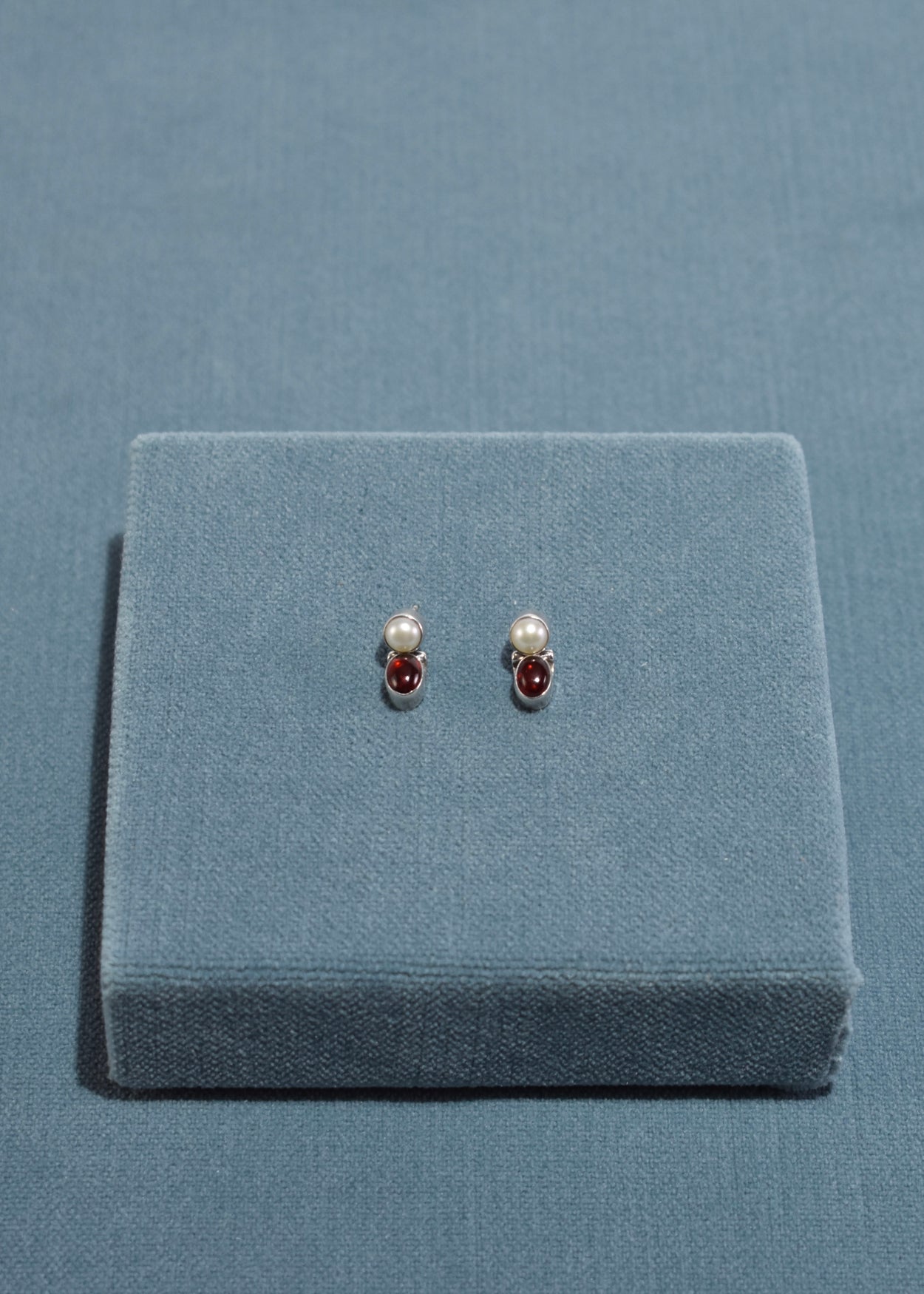 Pearl Garnet Earrings