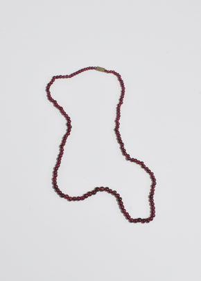 Garnet Beaded Necklace