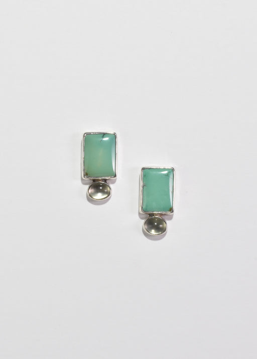 Turquoise Moonstone Earrings