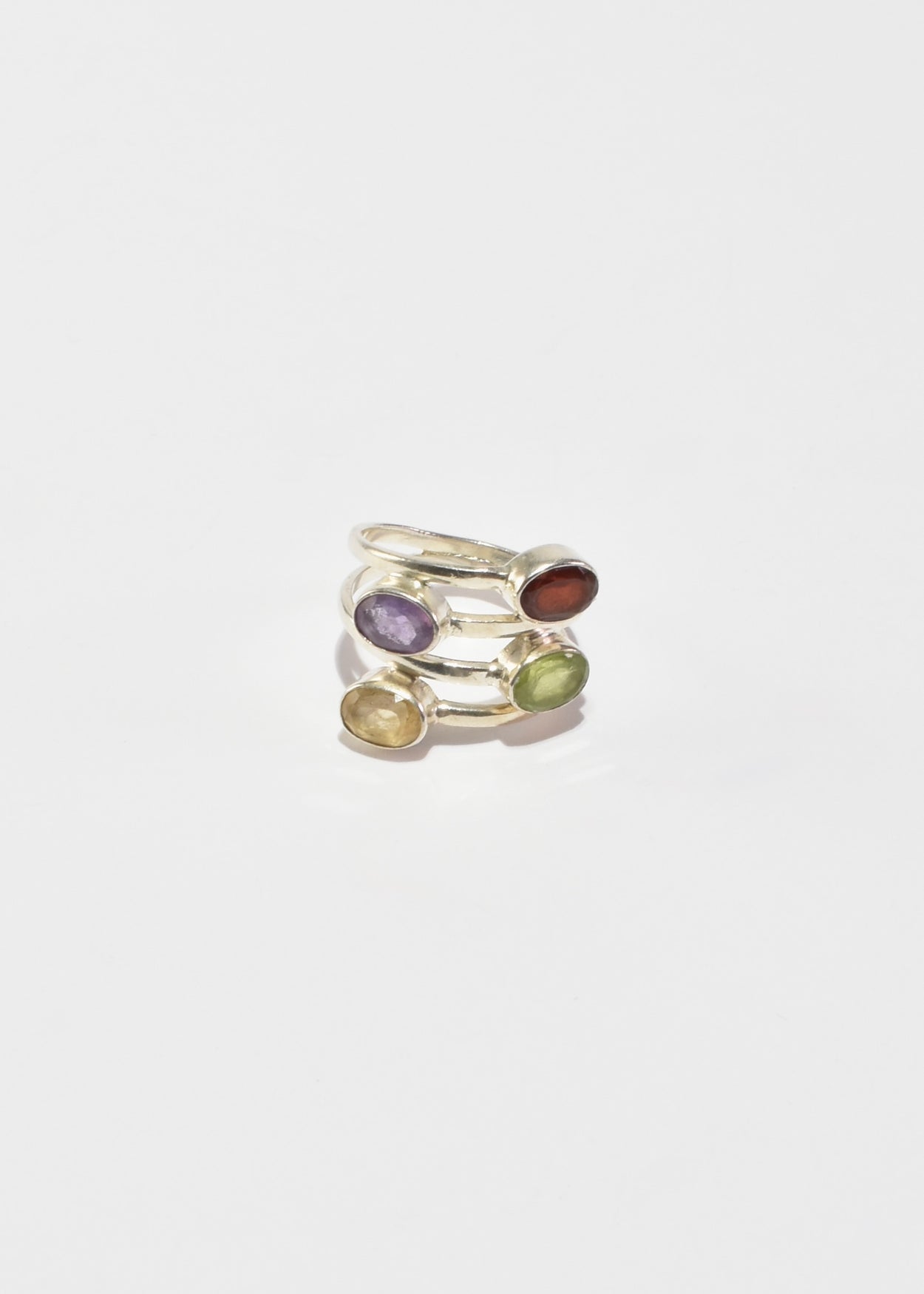 Faceted Multi Stone Ring