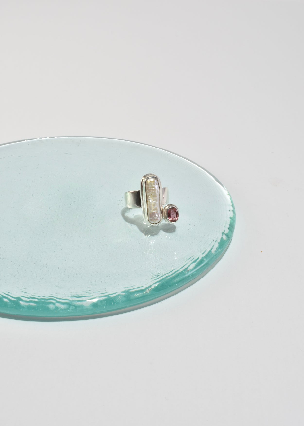 Pearl Tourmaline Ring