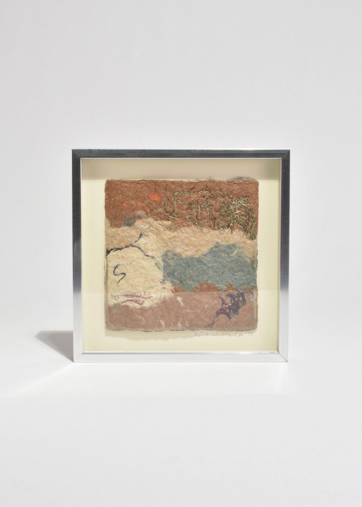 Linen Fibers Artwork, Framed