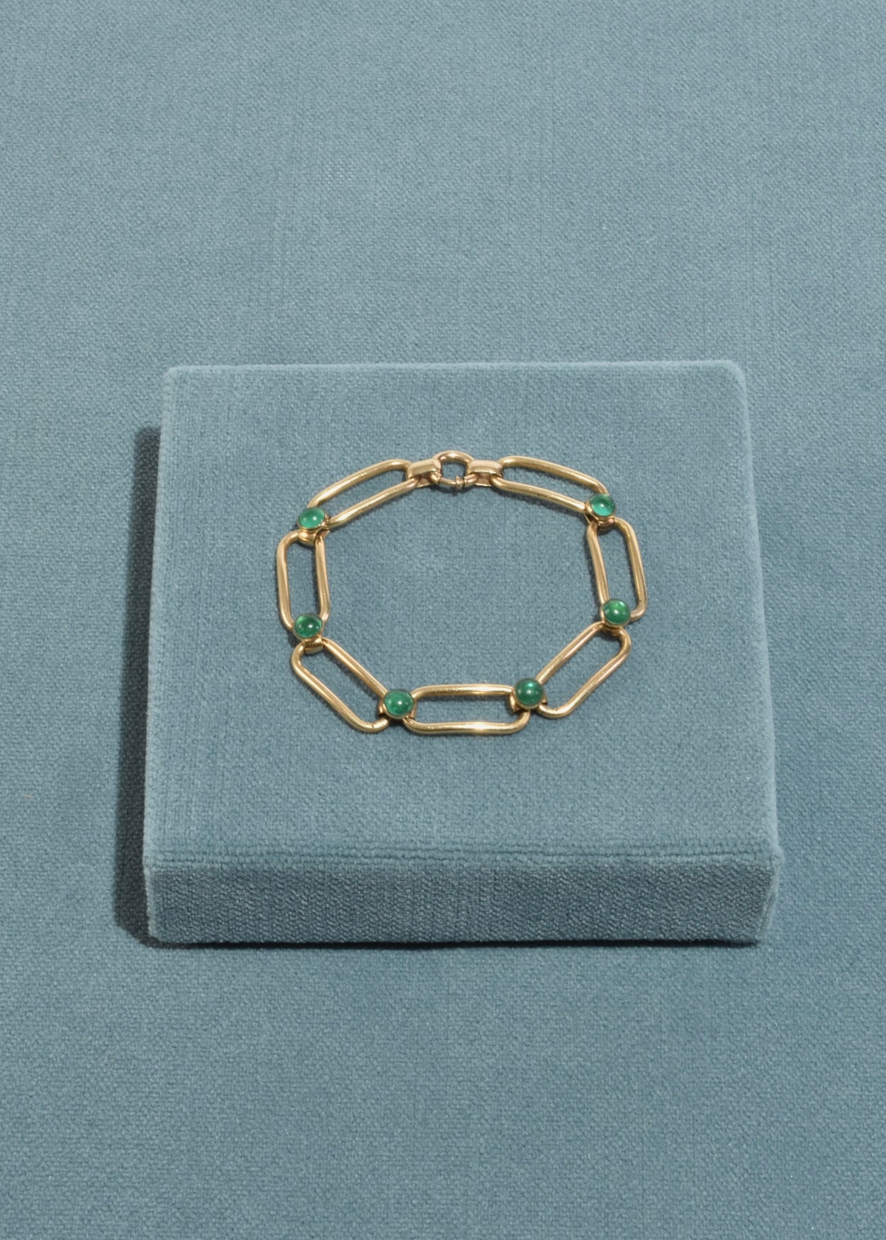 Tourmaline Gold Link Bracelet