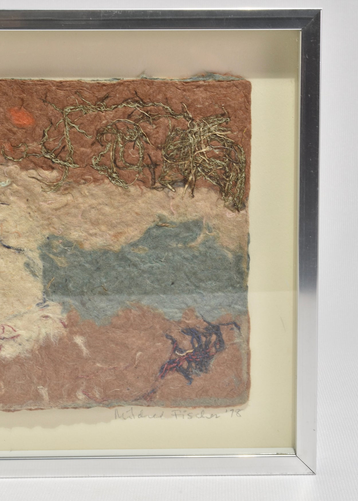 Linen Fibers Artwork, Framed