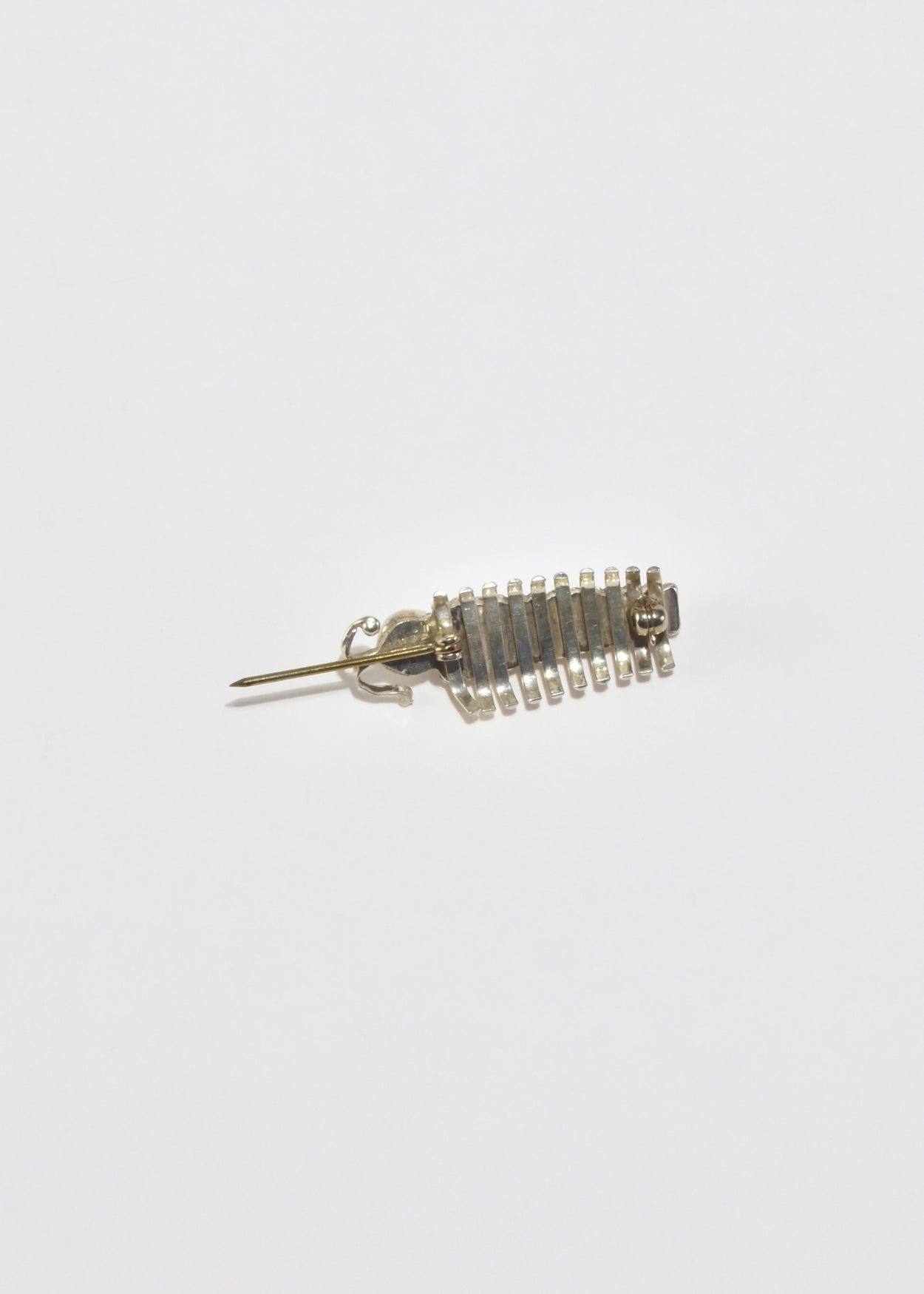 Sterling Centipede Brooch
