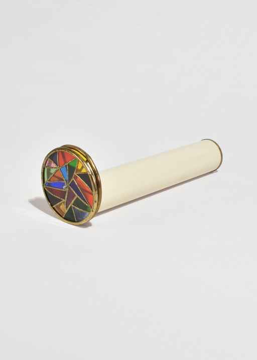 Cream Art Glass Kaleidoscope