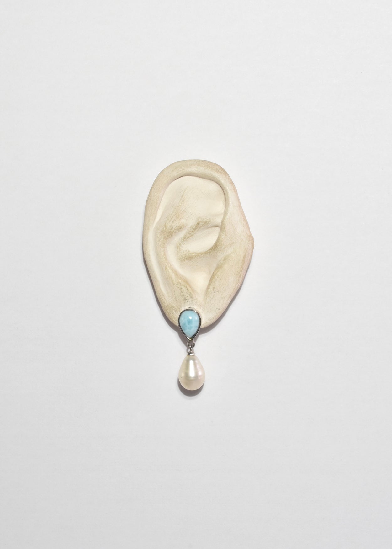 Larimar Pearl Earrings