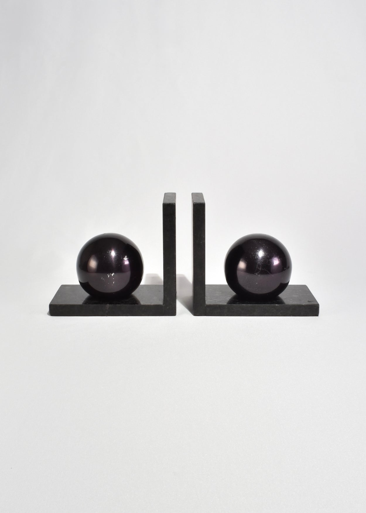 Black Geometric Bookends