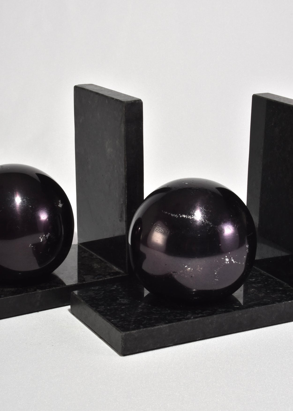 Black Geometric Bookends
