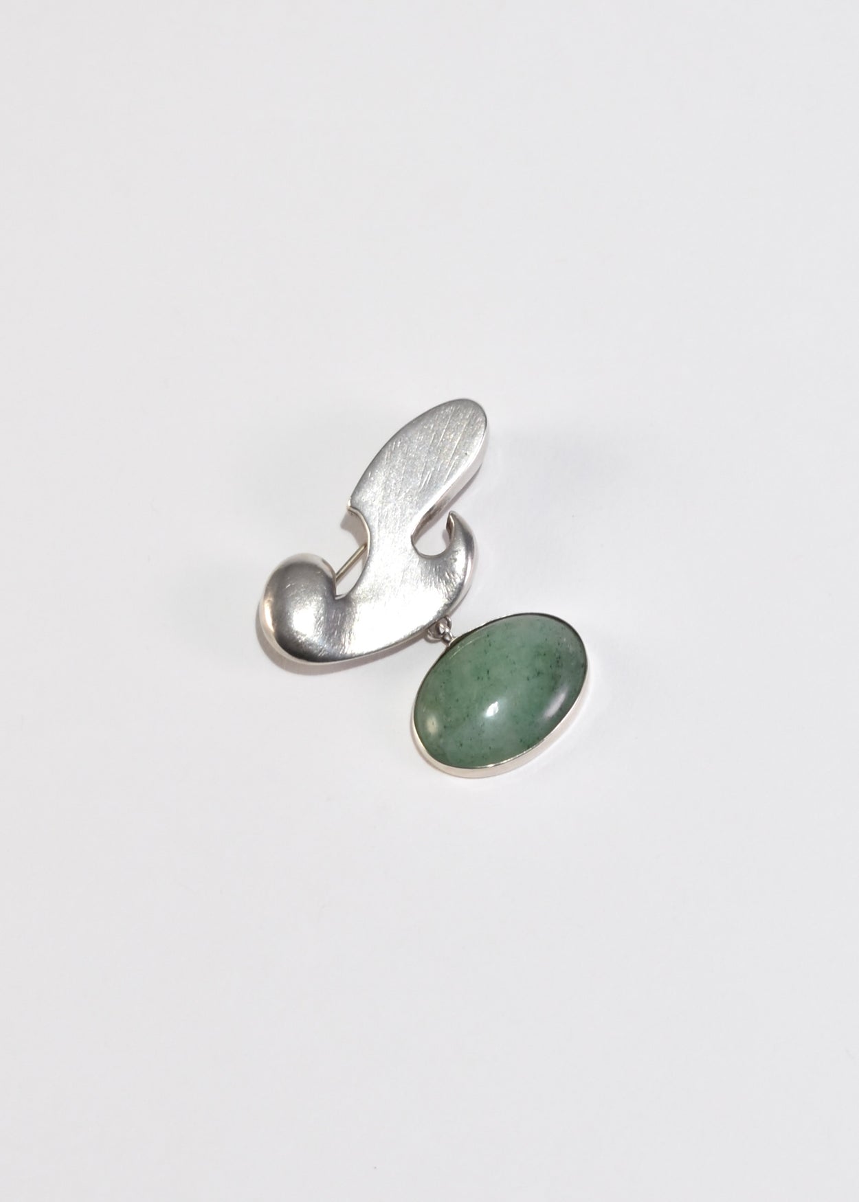 Modernist Aventurine Brooch