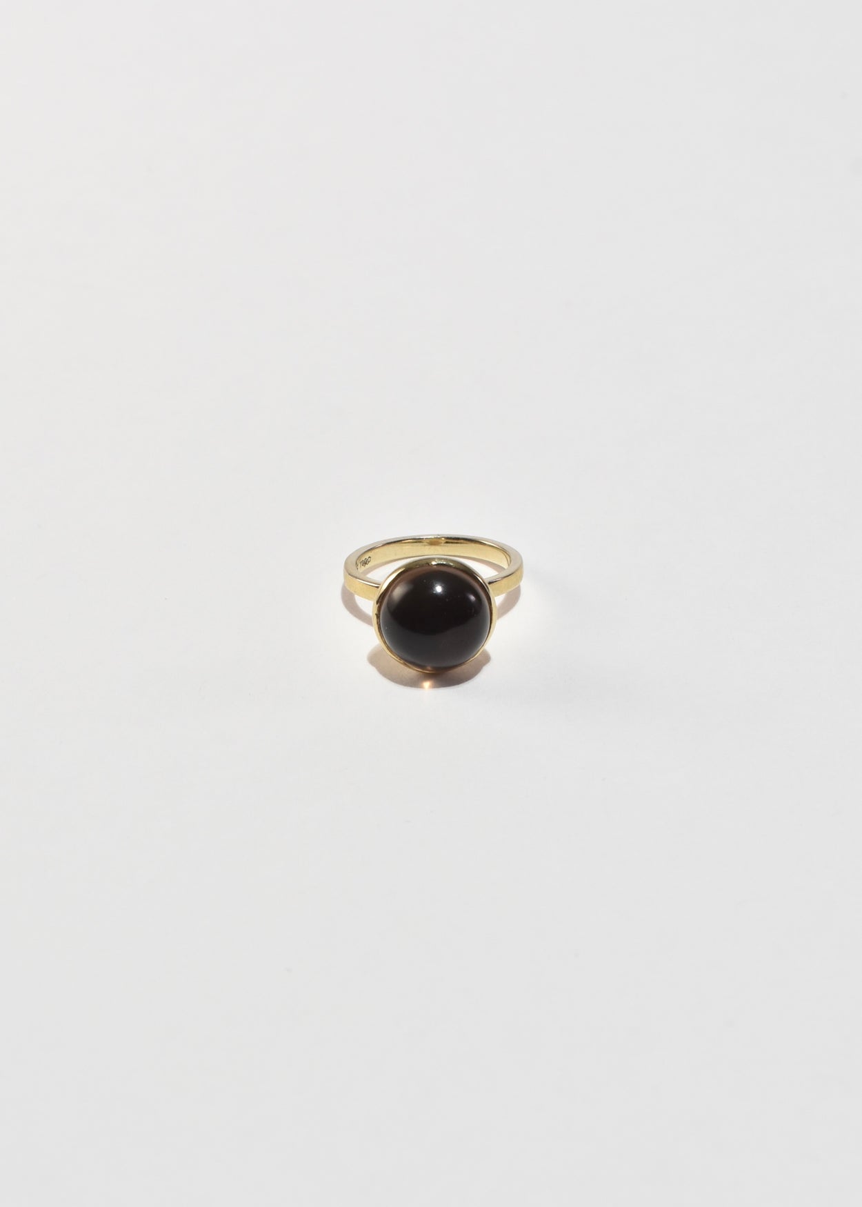 Smoky Quartz Dome Ring