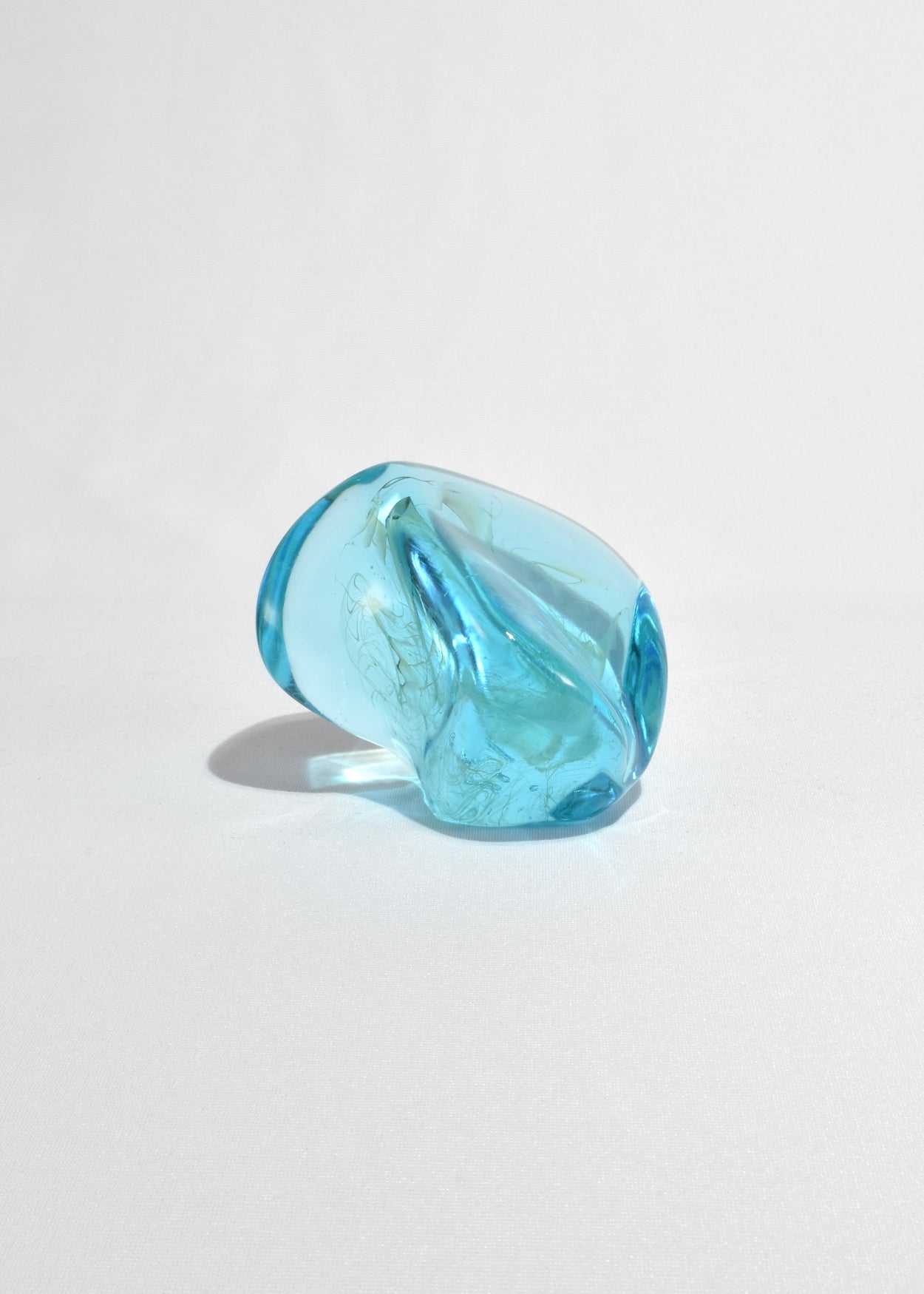 Blue Glass Paperweight