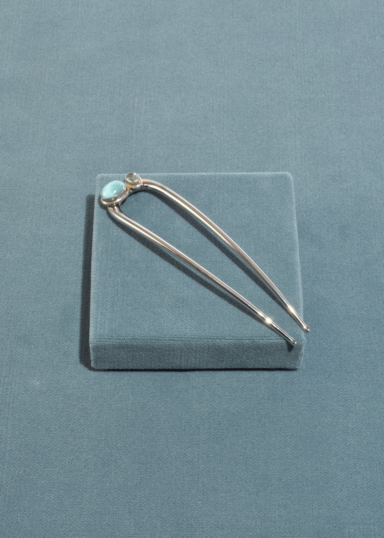 Turquoise Topaz Hair Pin