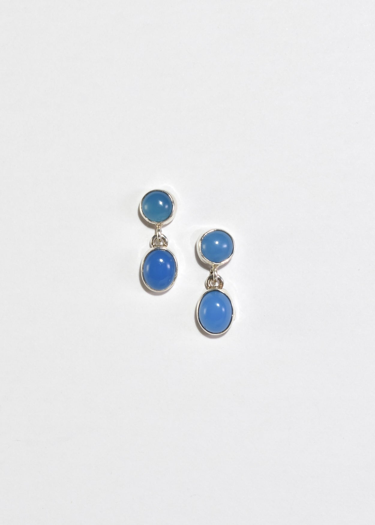 Blue Chalcedony Earrings