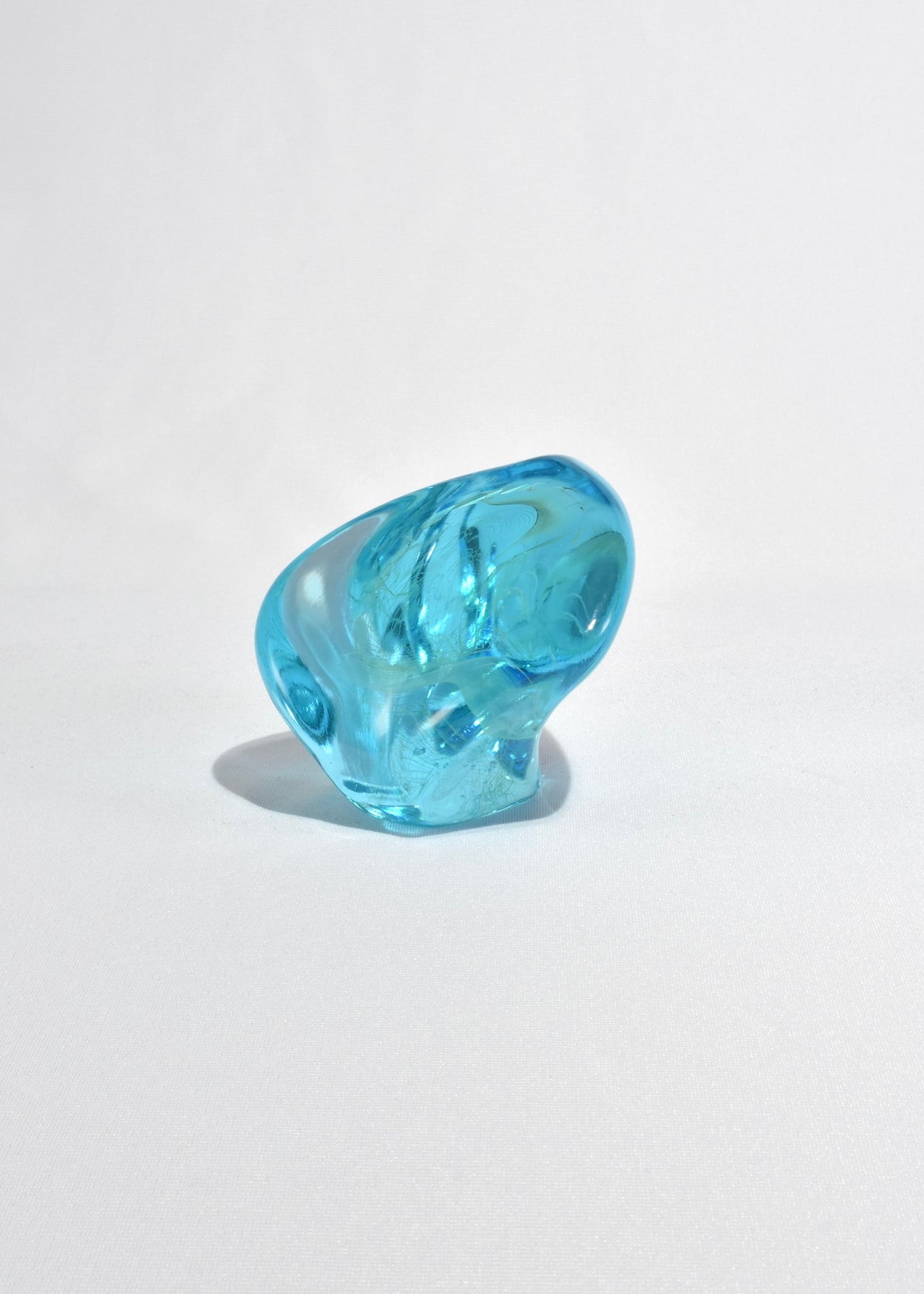 Blue Glass Paperweight