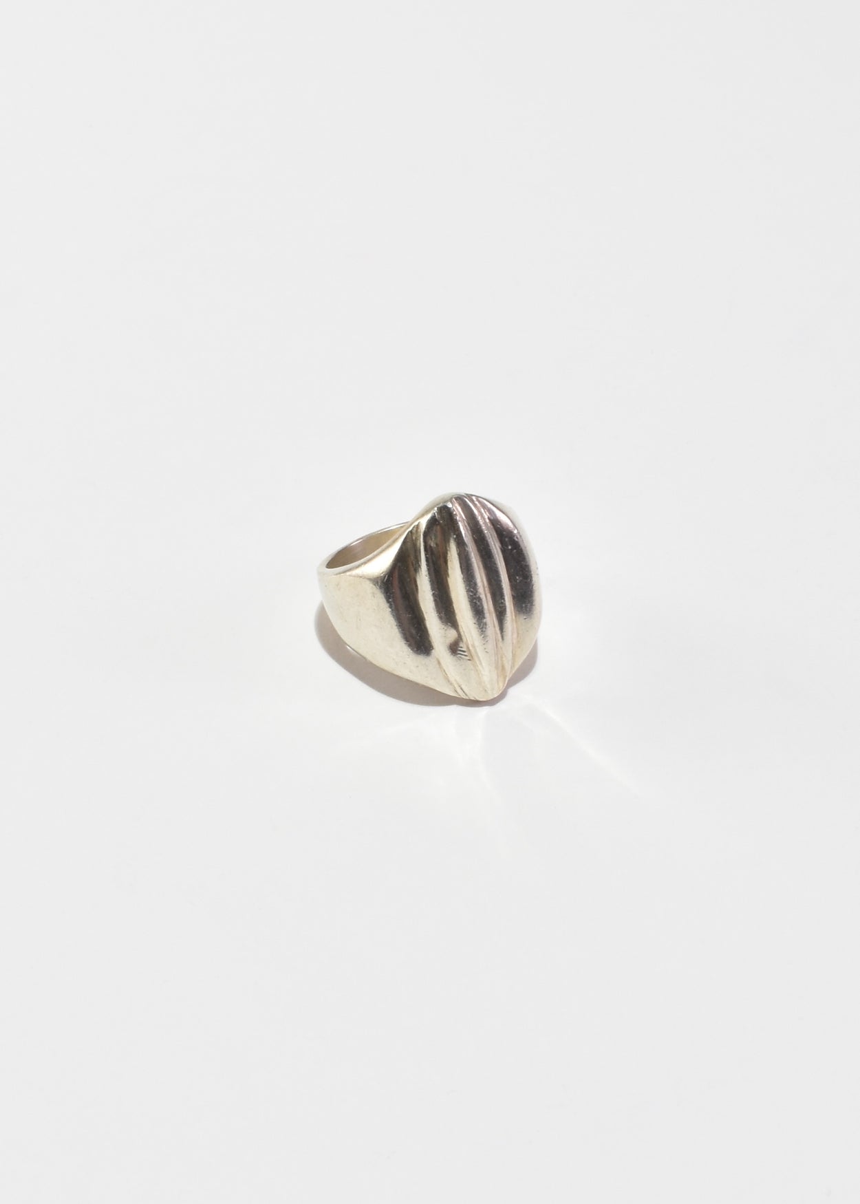 Sterling Ribbed Ring