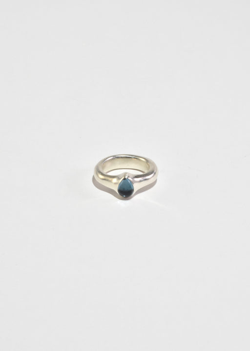 Cast Blue Topaz Ring
