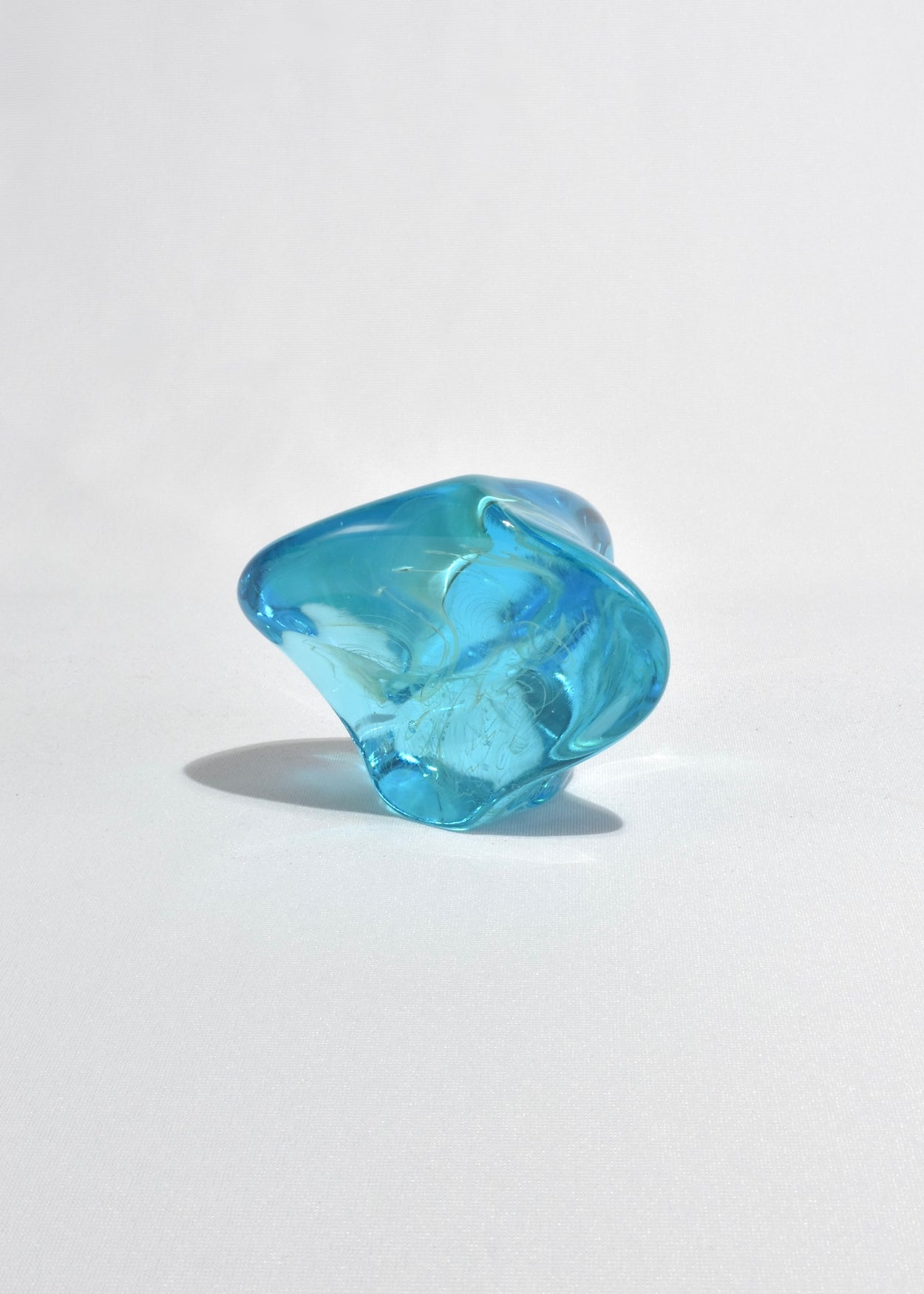 Blue Glass Paperweight
