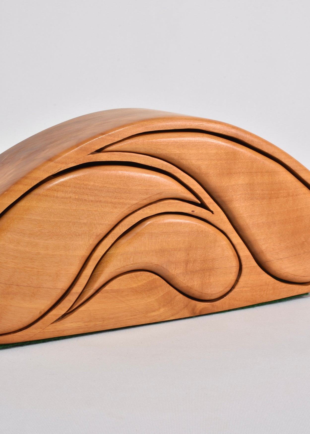 Curved Wooden Jewelry Box