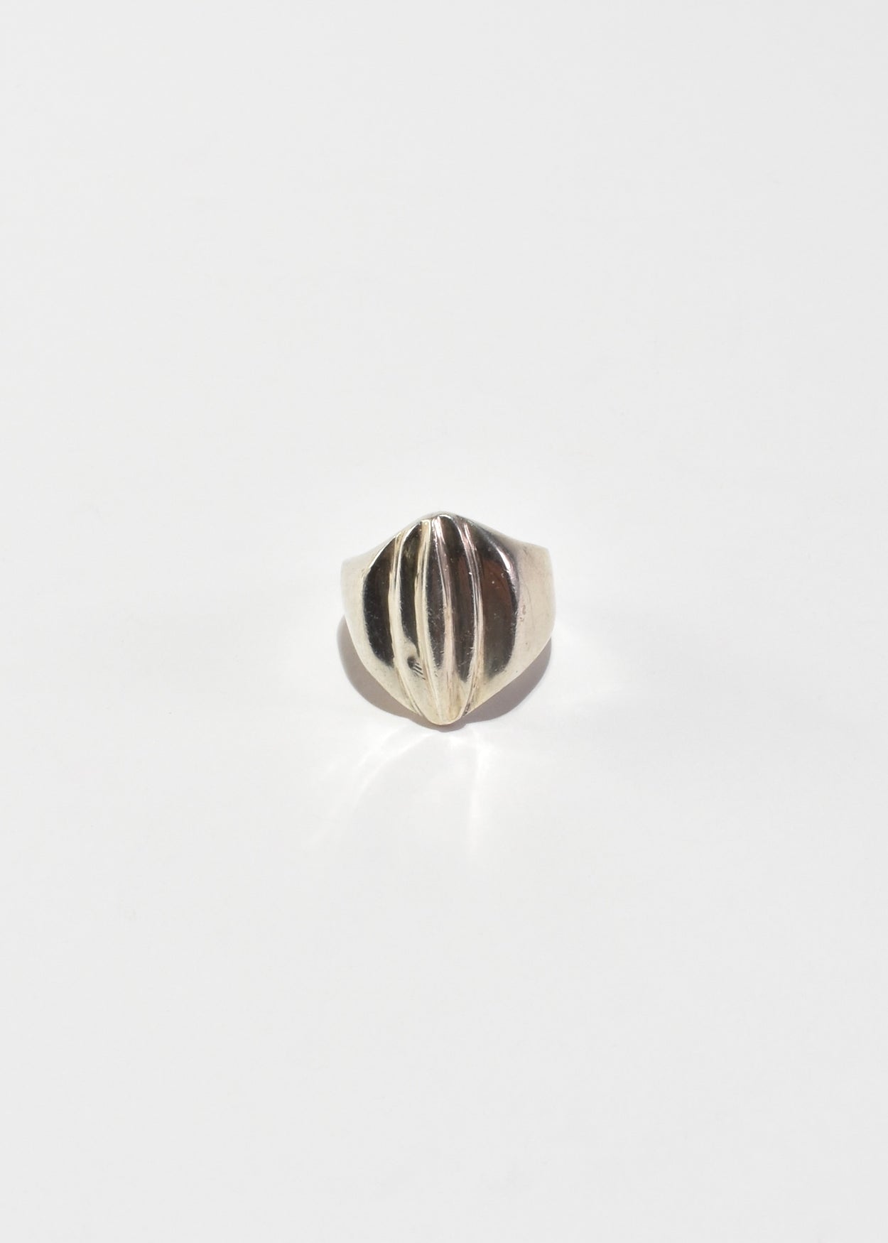Sterling Ribbed Ring