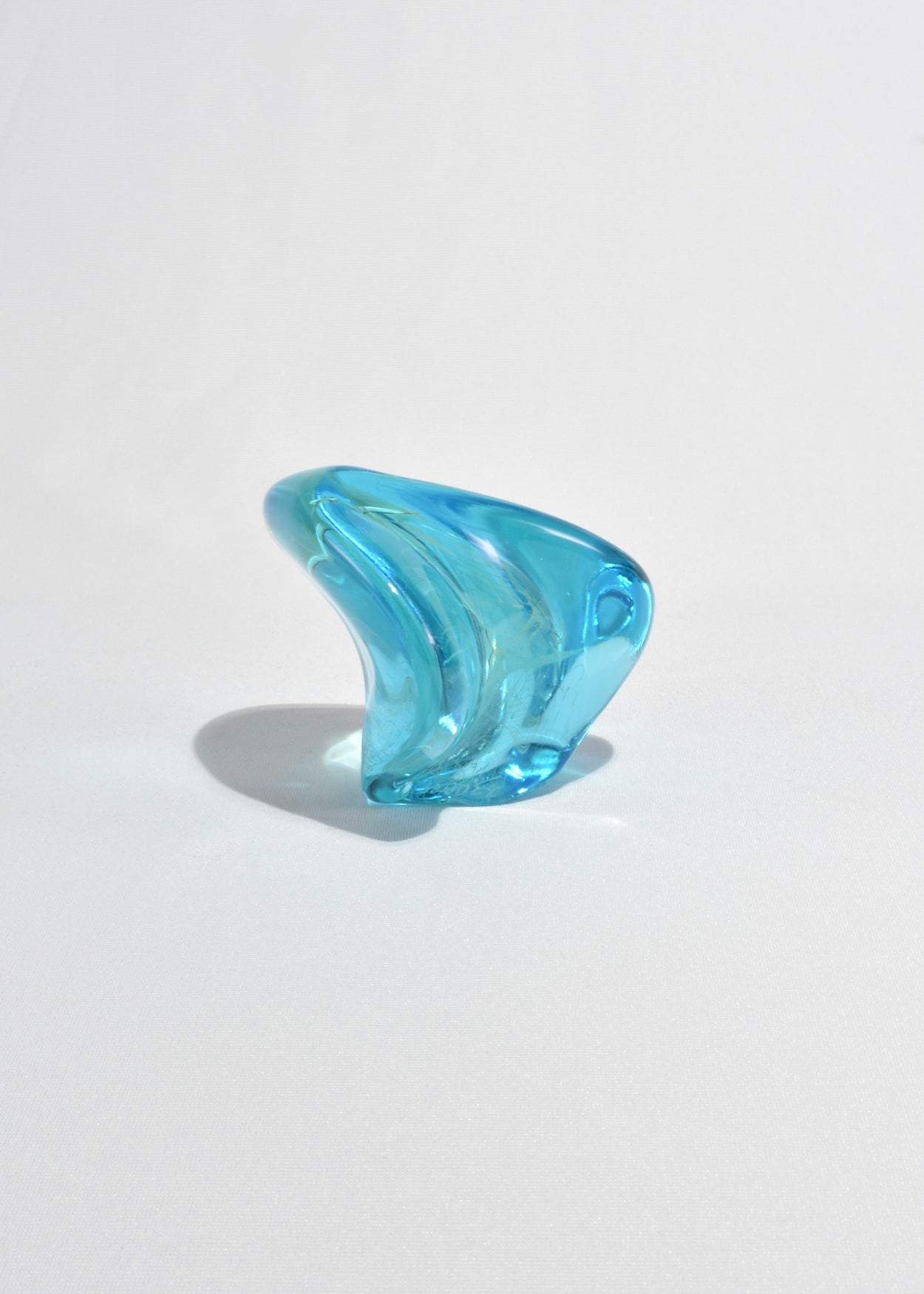 Blue Glass Paperweight