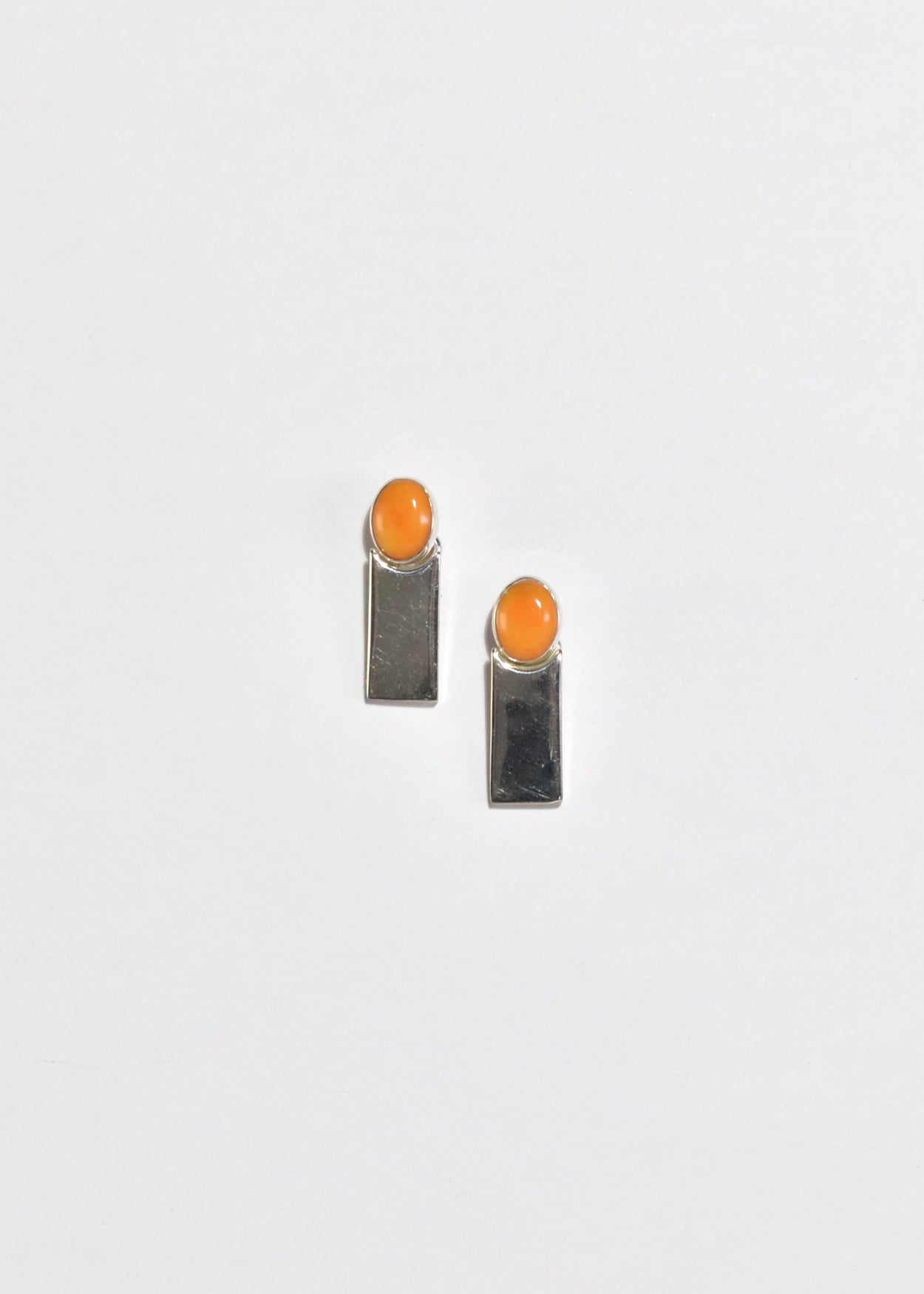 Sterling Coral Earrings