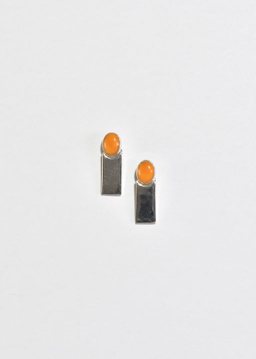 Sterling Coral Earrings