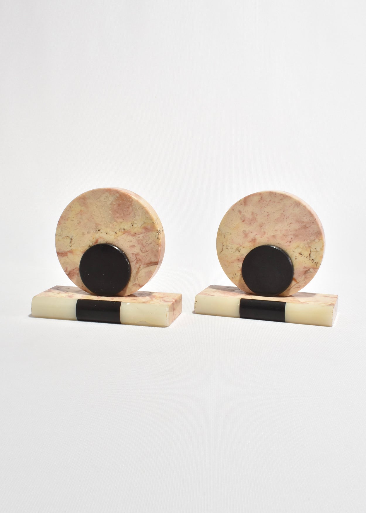 Deco Marble Bookends