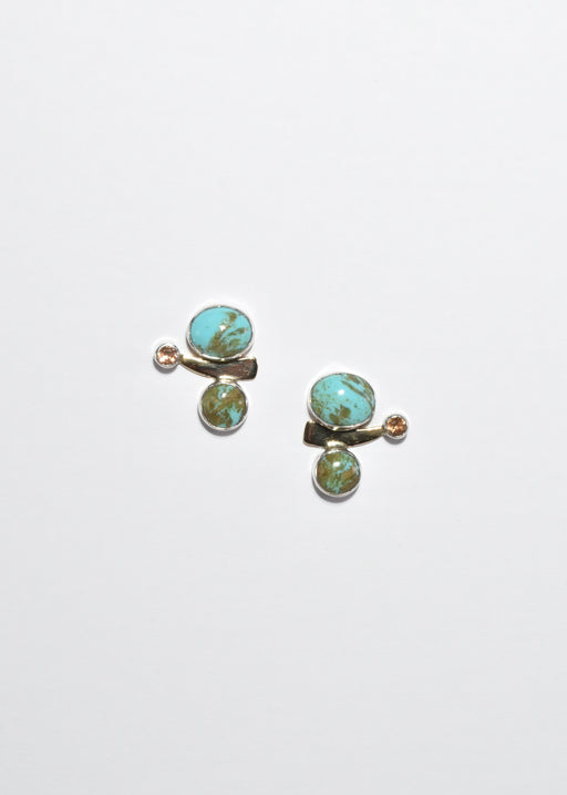 Modernist Turquoise Earrings
