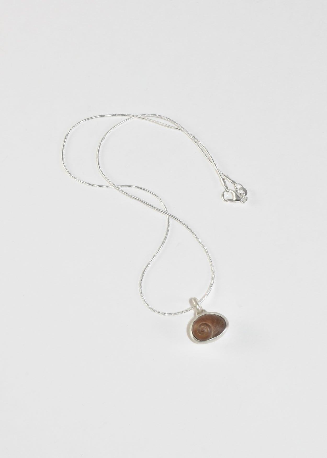 Brown Shell Pendant Necklace