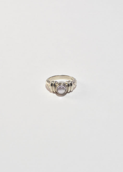Ribbed Amethyst Ring