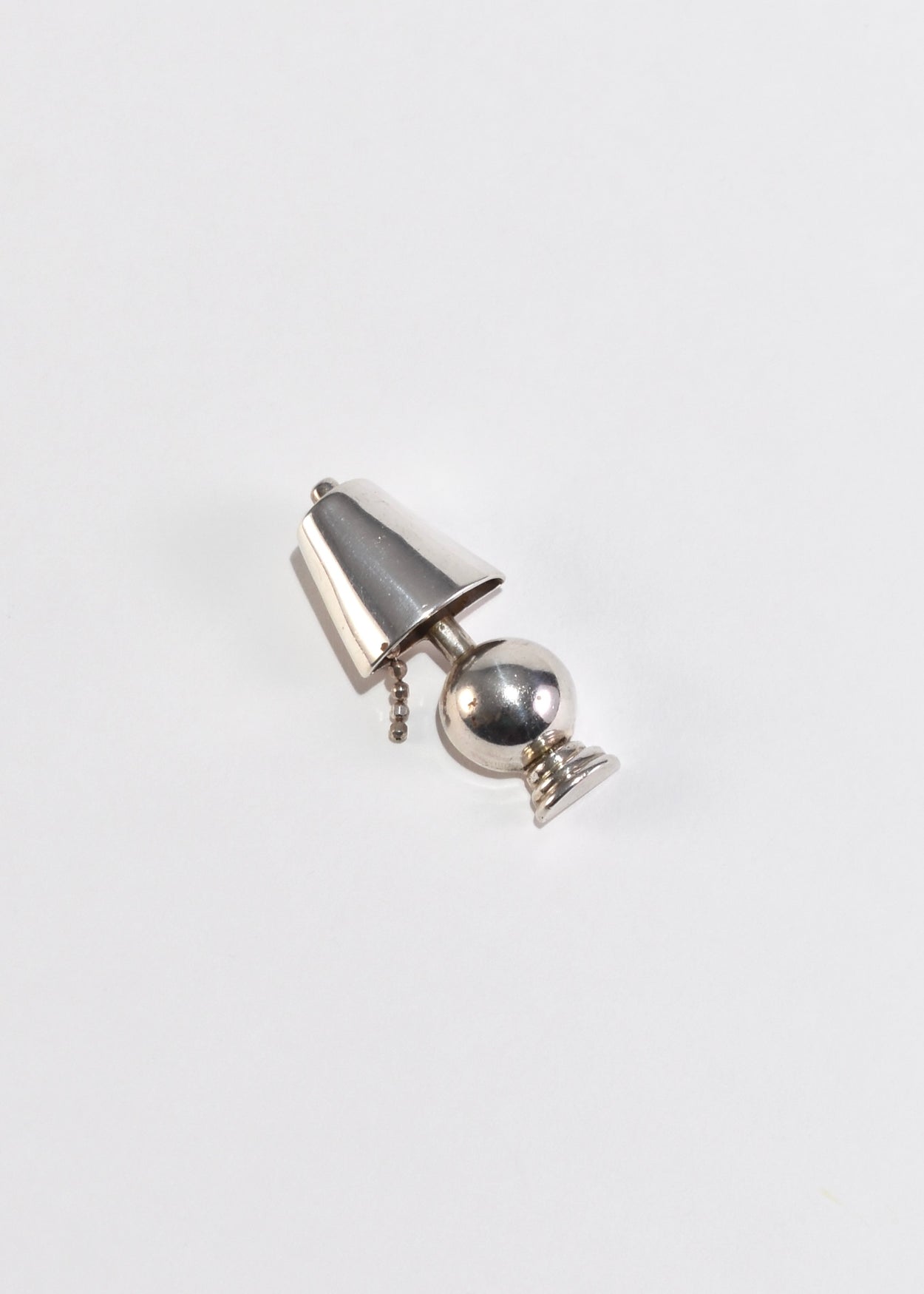 Sterling Lamp Brooch