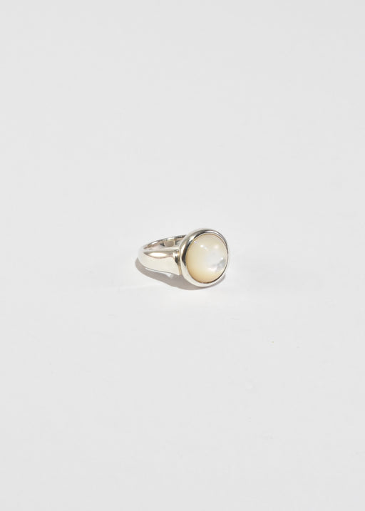 Round Mother of Pearl Ring