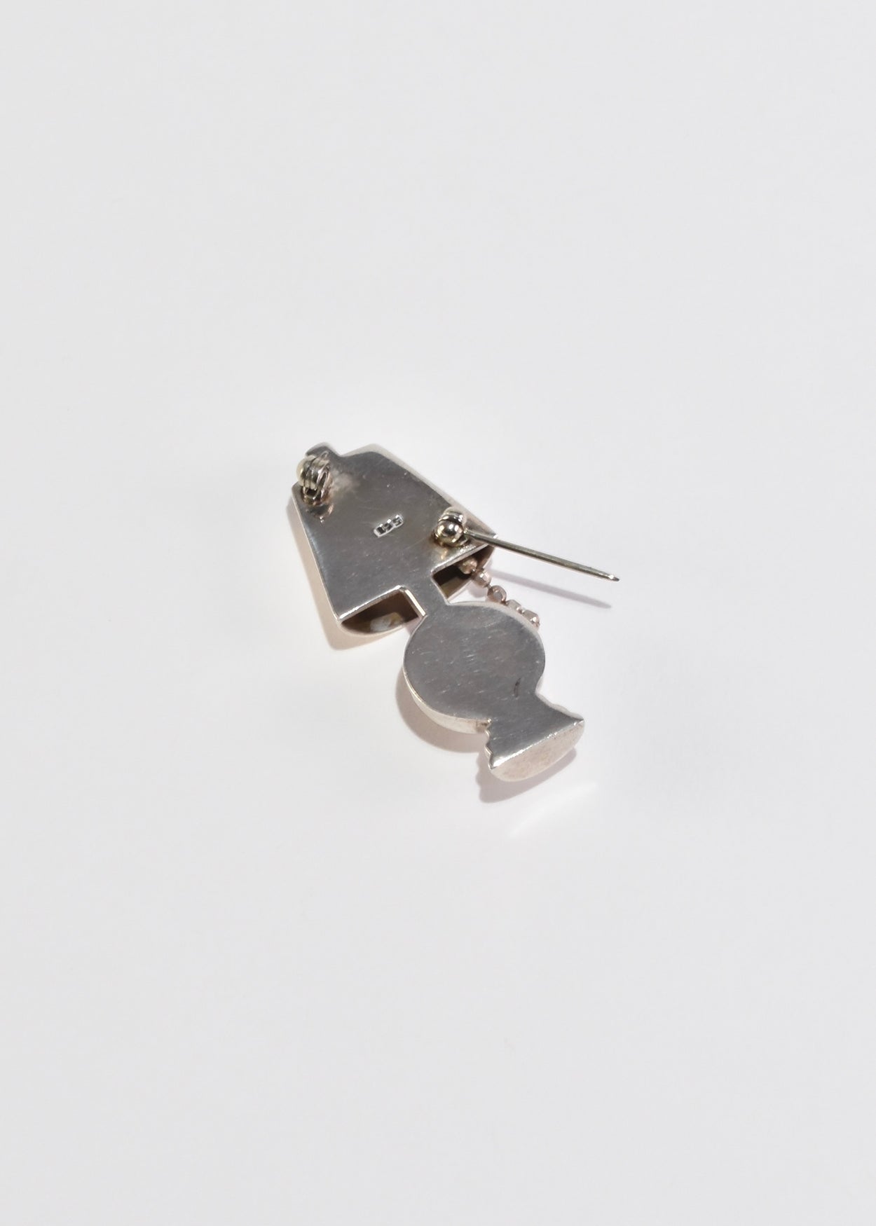 Sterling Lamp Brooch